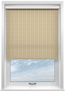 Geometric Tiles, Mediterranean Yellow - Roller Blind